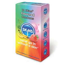 Skinn smaksatta kondomer 12 Pack