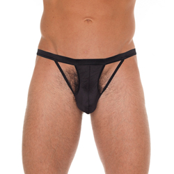 Mens utskuren G-String svart